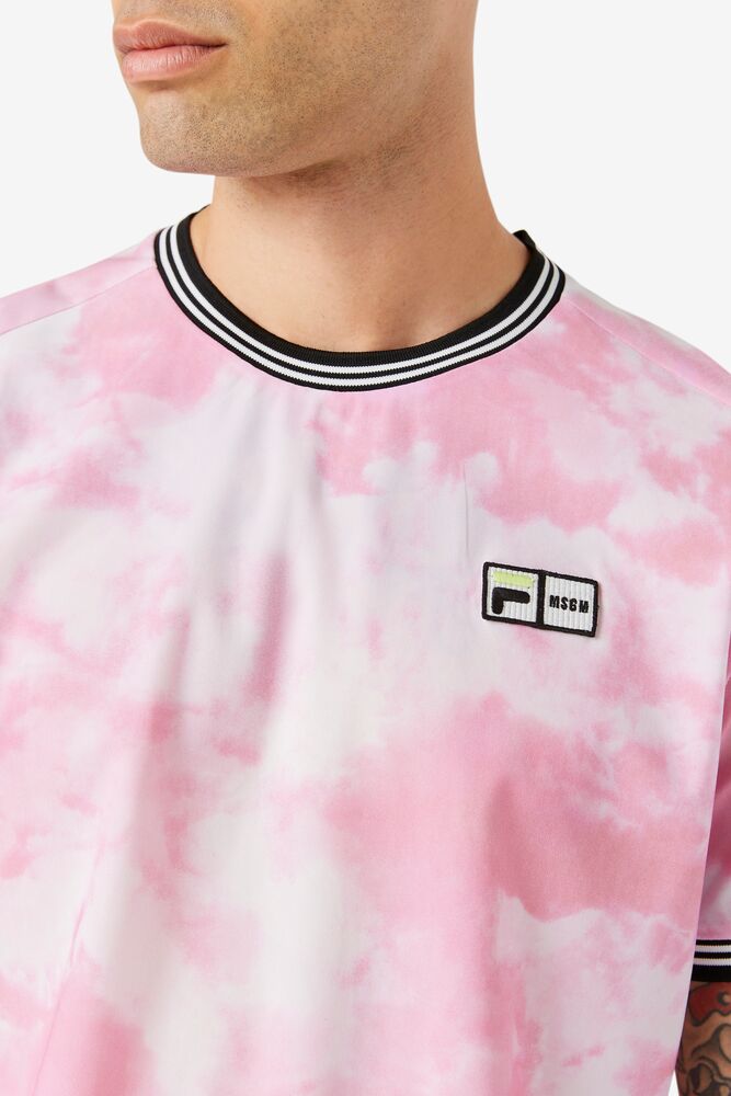 Msgm X Fila Printed Performance Tee 543 Homme|WOOT-45725982