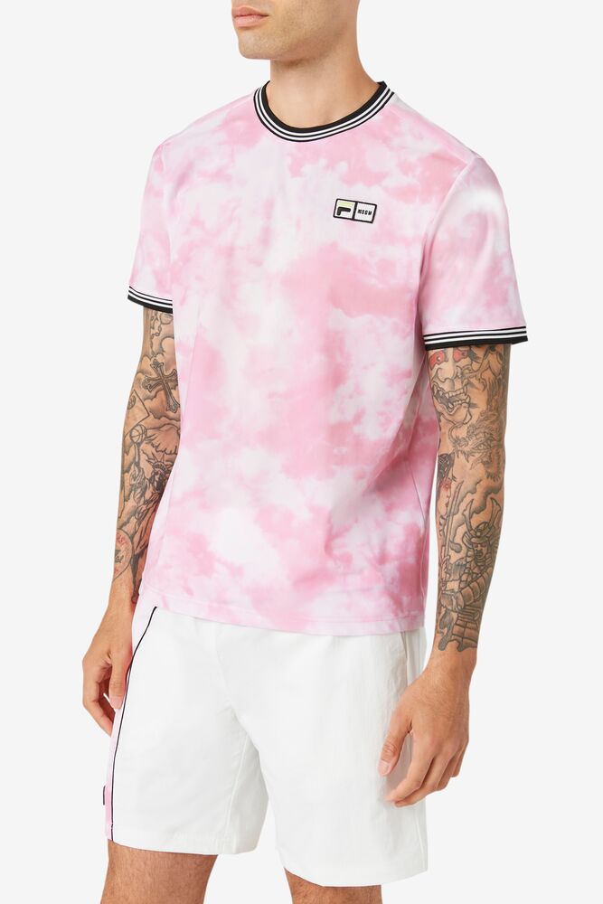 Msgm X Fila Printed Performance Tee 543 Homme|WOOT-45725982